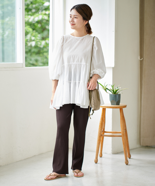 JOURNAL STANDARD コットンティアードブラウス JOURNAL STANDARD（ジャーナルスタンダード）の「□□□コットン