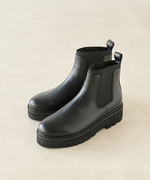 RIVE DROITE（リヴドロワ）の「R.good/アールドットグッド　タンクソールショートブーツ（ブーツ・レディース・ブラック・S/M/L/XL/XXL）」の3枚目の写真