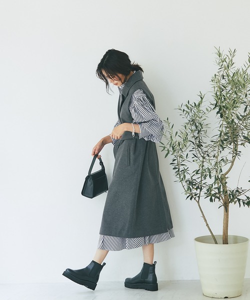 RIVE DROITE（リヴドロワ）の「R.good/アールドットグッド　タンクソールショートブーツ（ブーツ・レディース・ブラック・S/M/L/XL/XXL）」の13枚目の写真