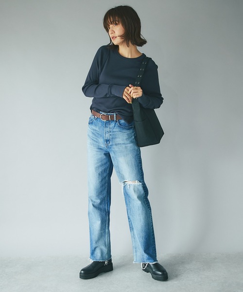 RIVE DROITE（リヴドロワ）の「R.good/アールドットグッド　タンクソールショートブーツ（ブーツ・レディース・ブラック・S/M/L/XL/XXL）」の15枚目の写真