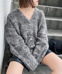 PAGEBOY | ブラッシュヤーンVカーディガン(カーディガン/ボレロ)