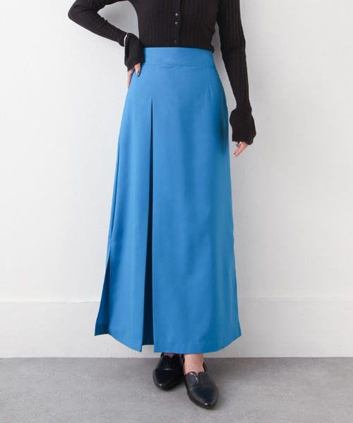 Chillfar（チルファー）の「カラースリットロングナロースカート（スカート・レディース・ブラック/オレンジ/ブルー/グリーン/アイボリー・MEDIUM/LARGE）」の4枚目の写真