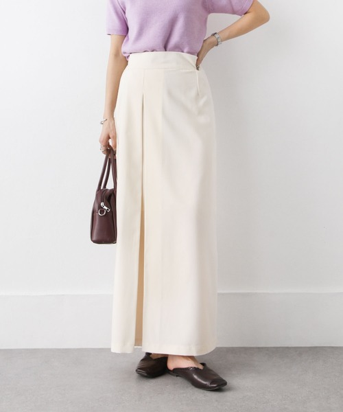 Chillfar（チルファー）の「カラースリットロングナロースカート（スカート・レディース・ブラック/オレンジ/ブルー/グリーン/アイボリー・MEDIUM/LARGE）」の2枚目の写真