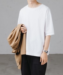 Drape Cotton Crew Neck T Shirt/ドレープコットンクルーネックTシャツ
