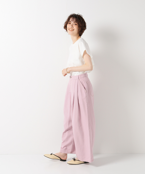 IENA(イエナ)の「【RACHEL COMEY/レイチェルコーミー】WOLCOTTOパンツ(その他パンツ・レディース・パープル・SMALL/X-SMALL)」の4枚目の写真