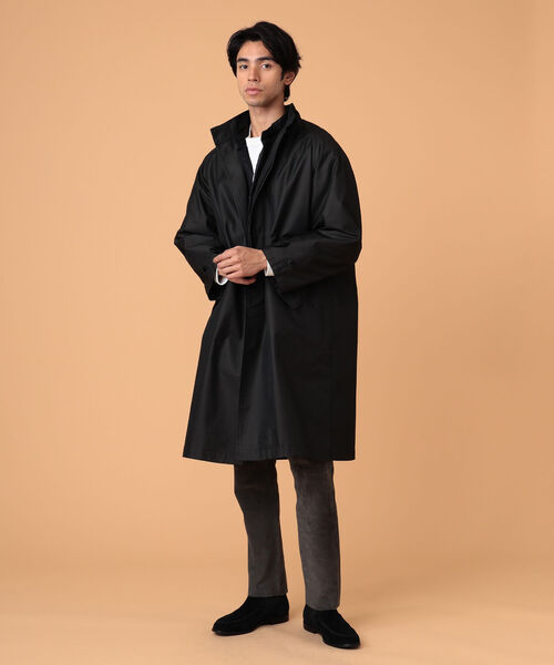 BEAMS LIGHTS（ビームスライツ）の「BEAMS LIGHTS / コットンギャバジン モッズコート（モッズコート・メンズ・ブラック/ライトブラウン・MEDIUM/LARGE/SMALL）」の3枚目の写真