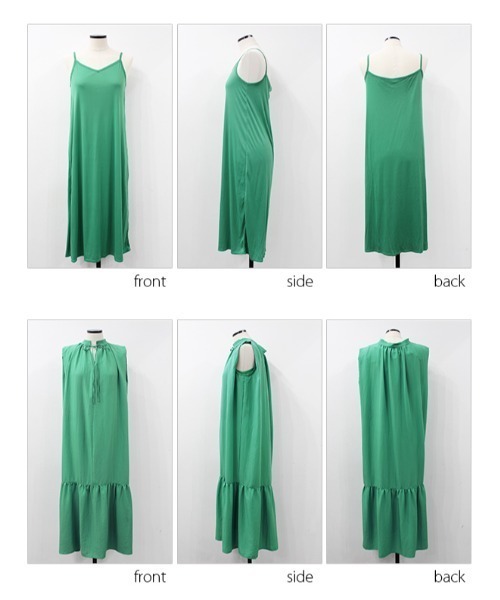 MODE ROBE ワンピース サイドタックノースリーブワンピース
