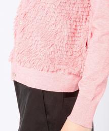 Drawer（ドゥロワー）の「DRAWER 18G フリンジカーディガン