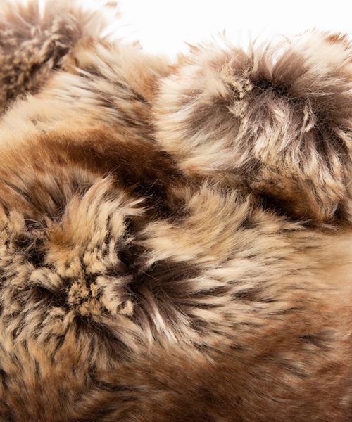 Casselini(キャセリーニ)の「Casselini(キャセリーニ)kidsくまねこロシア帽(ニットキャップ/ビーニー・キッズ・ブラック/ブラウン・FREE)」の7枚目の写真