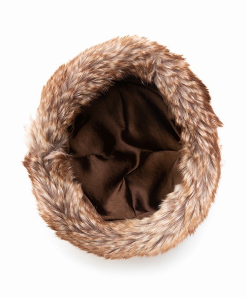 Casselini(キャセリーニ)の「Casselini(キャセリーニ)kidsくまねこロシア帽(ニットキャップ/ビーニー・キッズ・ブラック/ブラウン・FREE)」の5枚目の写真