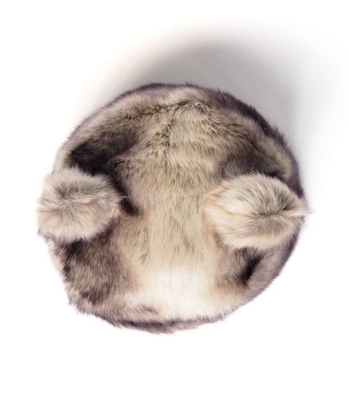 Casselini(キャセリーニ)の「Casselini(キャセリーニ)kidsくまねこロシア帽(ニットキャップ/ビーニー・キッズ・ブラック/ブラウン・FREE)」の14枚目の写真