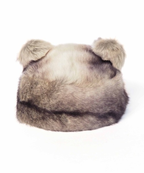 Casselini(キャセリーニ)の「Casselini(キャセリーニ)kidsくまねこロシア帽(ニットキャップ/ビーニー・キッズ・ブラック/ブラウン・FREE)」の18枚目の写真