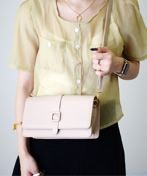 ibeul_（イベール）の「ツイストベルトショルダーバッグ（ショルダーバッグ・レディース・ホワイト/ブラック/ベージュ/ブラウン・FREE）」の9枚目の写真