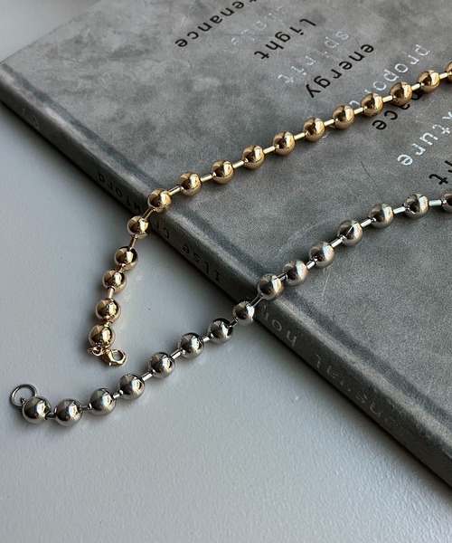 GOLDY（ゴールディ）の「【GOLDY/ゴールディ】ボールチェーンショートネックレス（ネックレス・レディース・シルバー/ゴールド・FREE）」の4枚目の写真