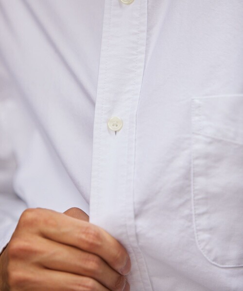 TOWNCRAFT（タウンクラフト）の「TOWN CRAFT/タウンクラフト OX BD リラックス シャツ/ワンポイント（シャツ/ブラウス・メンズ・ホワイト系その他/グリーン/ホワイト/ベージュ/ブルー/ネイビー/サックスブルー・SMALL/MEDIUM/LARGE）」の14枚目の写真