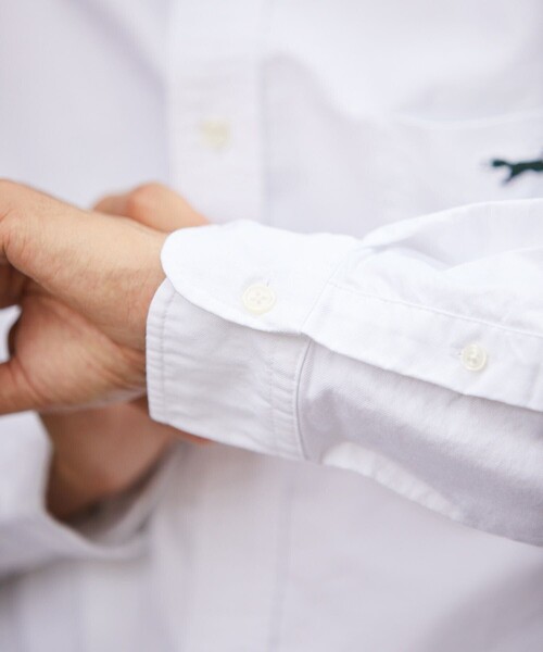 TOWNCRAFT（タウンクラフト）の「TOWN CRAFT/タウンクラフト OX BD リラックス シャツ/ワンポイント（シャツ/ブラウス・メンズ・ホワイト系その他/グリーン/ホワイト/ベージュ/ブルー/ネイビー/サックスブルー・SMALL/MEDIUM/LARGE）」の15枚目の写真