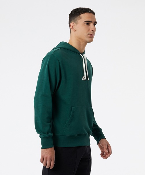 NEW BALANCE(ニューバランス)の「NB Essentials Magnify スウェットプルオーバーフーディー(パーカー・メンズ・ライトブルー/ブラック/ダークグリーン/杢グレー・SMALL/MEDIUM/LARGE/X-LARGE/XX-LARGE)」の5枚目の写真