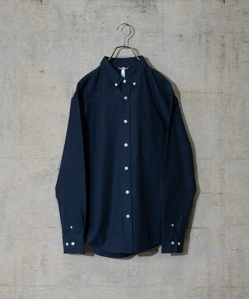 JOHN'S CLOSET(ジョンズクローゼット)の「【i】オックス ボタンダウンシャツ(シャツ/ブラウス・メンズ・ブラック/ネイビー/ホワイト/サックスブルー/イエロー/グレー・LARGE/MEDIUM/X-LARGE)」の1枚目の写真