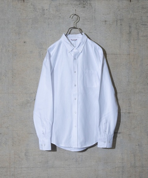 JOHN'S CLOSET(ジョンズクローゼット)の「【i】オックス ボタンダウンシャツ(シャツ/ブラウス・メンズ・ブラック/ネイビー/ホワイト/サックスブルー/イエロー/グレー・LARGE/MEDIUM/X-LARGE)」の2枚目の写真