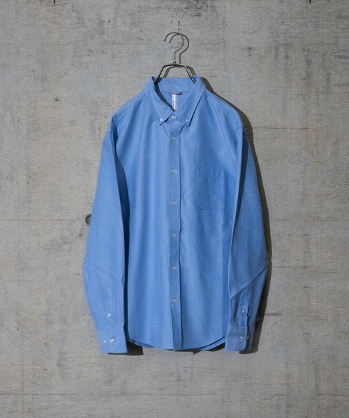 JOHN'S CLOSET(ジョンズクローゼット)の「【i】オックス ボタンダウンシャツ(シャツ/ブラウス・メンズ・ブラック/ネイビー/ホワイト/サックスブルー/イエロー/グレー・LARGE/MEDIUM/X-LARGE)」の5枚目の写真