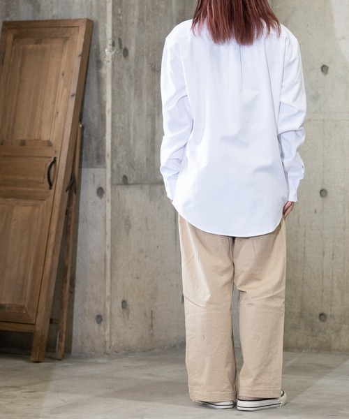JOHN'S CLOSET(ジョンズクローゼット)の「【i】オックス ボタンダウンシャツ(シャツ/ブラウス・メンズ・ブラック/ネイビー/ホワイト/サックスブルー/イエロー/グレー・LARGE/MEDIUM/X-LARGE)」の17枚目の写真