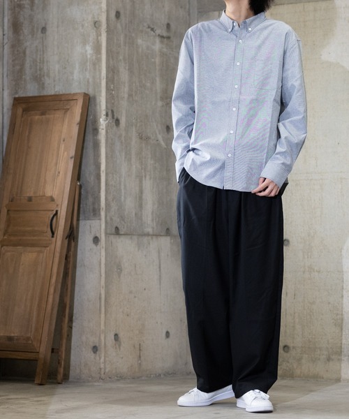 JOHN'S CLOSET(ジョンズクローゼット)の「【i】オックス ボタンダウンシャツ(シャツ/ブラウス・メンズ・ブラック/ネイビー/ホワイト/サックスブルー/イエロー/グレー・LARGE/MEDIUM/X-LARGE)」の12枚目の写真