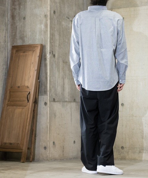 JOHN'S CLOSET(ジョンズクローゼット)の「【i】オックス ボタンダウンシャツ(シャツ/ブラウス・メンズ・ブラック/ネイビー/ホワイト/サックスブルー/イエロー/グレー・LARGE/MEDIUM/X-LARGE)」の14枚目の写真