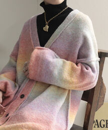 fredy emue | グラデーションニットカーディガン(カーディガン/ボレロ)