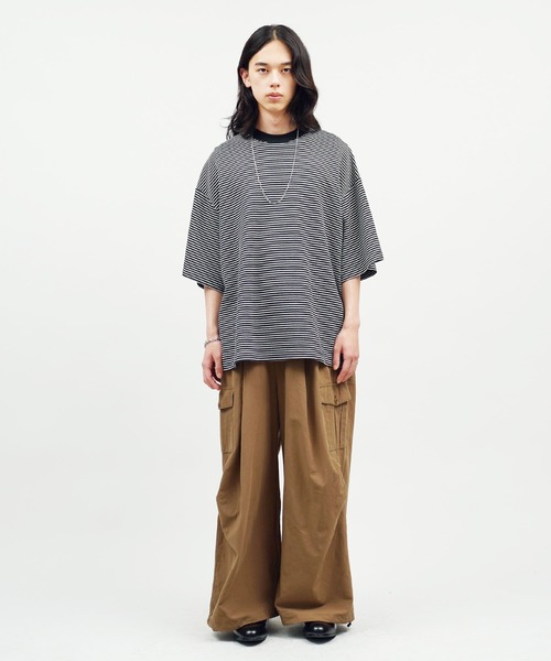 90sSTUSSYカーゴパンツリップストップワイド ミリタリービンテージフェード 60年代 60s アメリカ軍 米軍 リップストップ コットン カーゴ