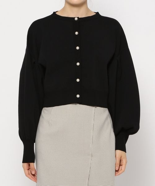 mysty woman(ミスティウーマン)の「【harekoさんコラボ】スーパーボリュームスリーブカーディガン 164687(カーディガン/ボレロ・レディース・ブラック/ベージュ/パープル/アイボリー・FREE)」の19枚目の写真