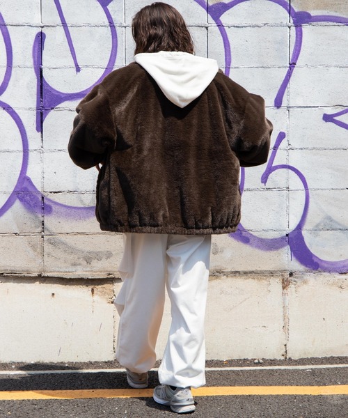 WEGO(ウィゴー)の「WEGO/フェイクファーブルゾン(ブルゾン・メンズ・ブラウン/ブラック/その他1・MEDIUM/LARGE)」の13枚目の写真