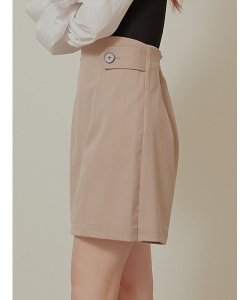 Stylevoice for xxx（スタイルヴォイスフォー）の「ボタンポイントハイウエスト スカショーパン（その他パンツ・レディース・グレイッシュベージュ/ブラック・SMALL/MEDIUM）」の19枚目の写真