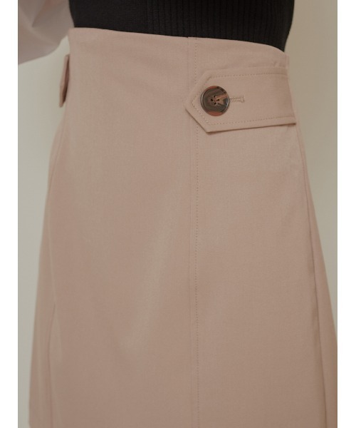 Stylevoice for xxx（スタイルヴォイスフォー）の「ボタンポイントハイウエスト スカショーパン（その他パンツ・レディース・グレイッシュベージュ/ブラック・SMALL/MEDIUM）」の21枚目の写真