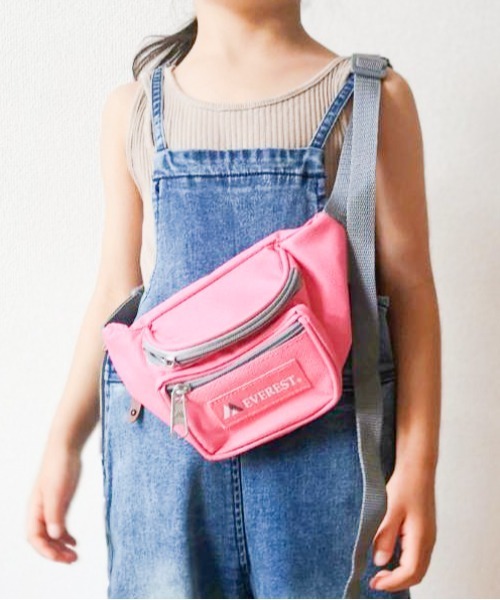 EVEREST(エベレスト)の「【EVEREST】Signature waist pack(ボディバッグ/ウエストポーチ・キッズ・ダークパープル/ローズ/ネイビー/ライトグリーン/ブラック・FREE)」の7枚目の写真