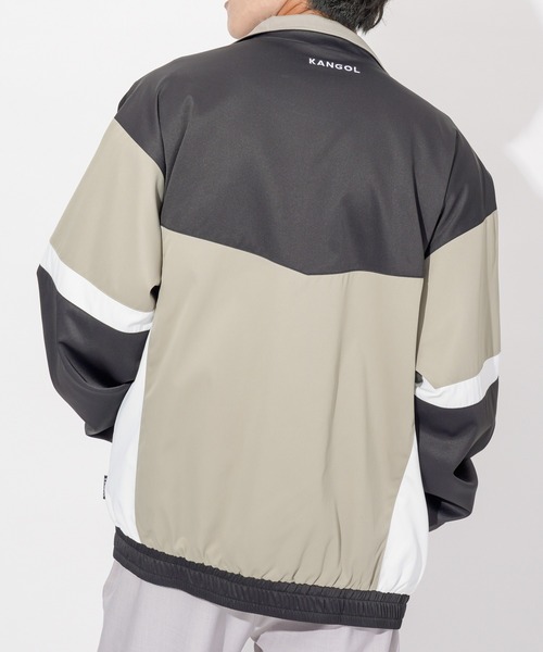 KANGOL（カンゴール）の「KANGOL カンゴール ワンポイント刺繍カラー配色切替スタンドジャケット（その他アウター・メンズ・グリーン/ベージュ・M/L/XL）」の16枚目の写真