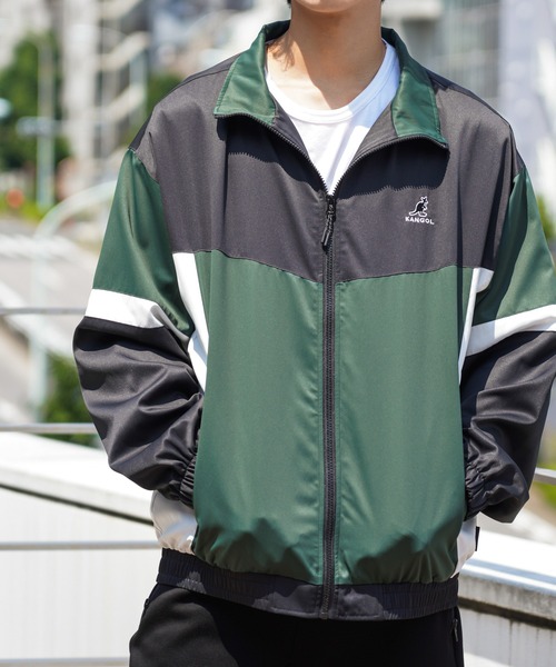 KANGOL（カンゴール）の「KANGOL カンゴール ワンポイント刺繍カラー配色切替スタンドジャケット（その他アウター・メンズ・グリーン/ベージュ・M/L/XL）」の20枚目の写真