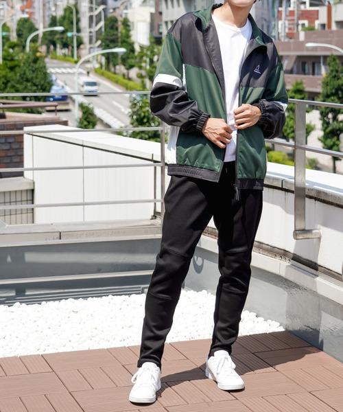 KANGOL（カンゴール）の「KANGOL カンゴール ワンポイント刺繍カラー配色切替スタンドジャケット（その他アウター・メンズ・グリーン/ベージュ・M/L/XL）」の13枚目の写真