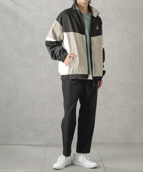 KANGOL（カンゴール）の「KANGOL カンゴール ワンポイント刺繍カラー配色切替スタンドジャケット（その他アウター・メンズ・グリーン/ベージュ・M/L/XL）」の21枚目の写真