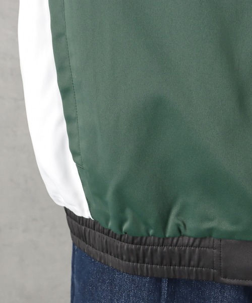 KANGOL（カンゴール）の「KANGOL カンゴール ワンポイント刺繍カラー配色切替スタンドジャケット（その他アウター・メンズ・グリーン/ベージュ・M/L/XL）」の8枚目の写真