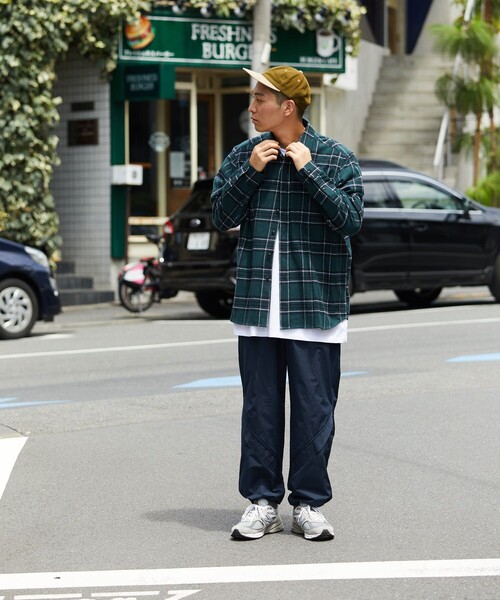 FREAK'S STORE（フリークスストア）の「FREAK'S STORE/フリークスストア リラックスフィット チェックネルシャツ/ワークシャツ（シャツ/ブラウス・メンズ・モスグリーン/ブラック/オフホワイト・MEDIUM/LARGE/SMALL）」の10枚目の写真