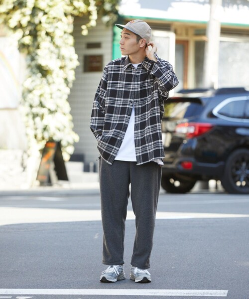 FREAK'S STORE（フリークスストア）の「FREAK'S STORE/フリークスストア リラックスフィット チェックネルシャツ/ワークシャツ（シャツ/ブラウス・メンズ・モスグリーン/ブラック/オフホワイト・MEDIUM/LARGE/SMALL）」の14枚目の写真