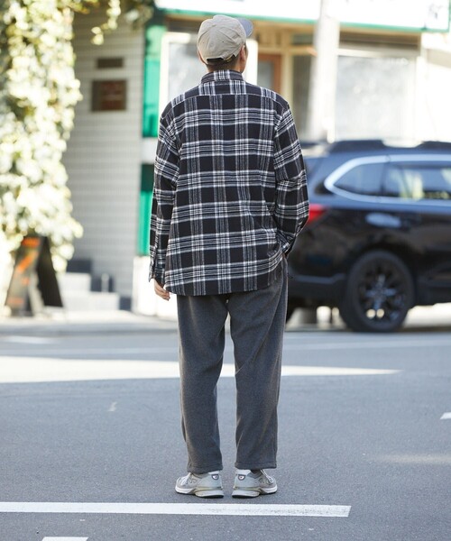 FREAK'S STORE（フリークスストア）の「FREAK'S STORE/フリークスストア リラックスフィット チェックネルシャツ/ワークシャツ（シャツ/ブラウス・メンズ・モスグリーン/ブラック/オフホワイト・MEDIUM/LARGE/SMALL）」の11枚目の写真