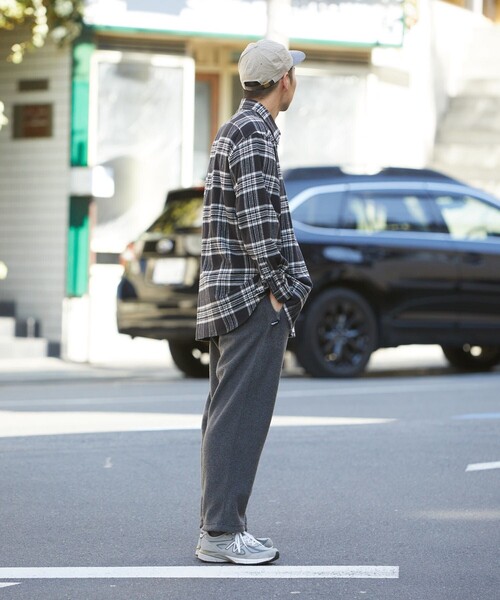 FREAK'S STORE（フリークスストア）の「FREAK'S STORE/フリークスストア リラックスフィット チェックネルシャツ/ワークシャツ（シャツ/ブラウス・メンズ・モスグリーン/ブラック/オフホワイト・MEDIUM/LARGE/SMALL）」の5枚目の写真