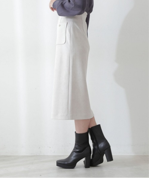 PROPORTION BODY DRESSING（プロポーションボディドレッシング）の「ダンボールフェイクスエードポケットタイト / 1212220002（スカート・レディース・グレー/ベージュ系その他/ダークグレー・MEDIUM/SMALL/X-SMALL）」の7枚目の写真