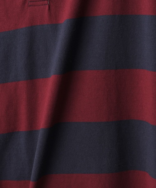 LEPSIM(レプシィム)の「ボーダーラガーシャツ 122637(ポロシャツ・レディース・ネイビー/グリーン・FREE)」の7枚目の写真