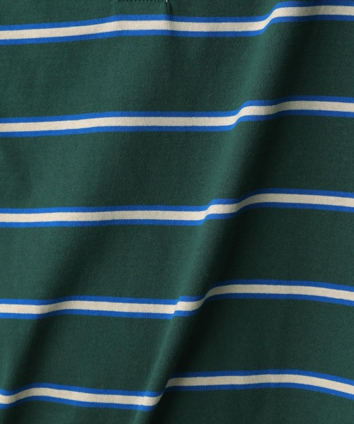 LEPSIM(レプシィム)の「ボーダーラガーシャツ 122637(ポロシャツ・レディース・ネイビー/グリーン・FREE)」の15枚目の写真