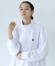 U.S. POLO ASSN. / ユーエスポロアッスン 別注 コラボ オーバーサイズ ハーフジップ 裏毛 スウェット トレーナー