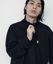 U.S. POLO ASSN. / ユーエスポロアッスン 別注 コラボ オーバーサイズ ハーフジップ 裏毛 スウェット トレーナー