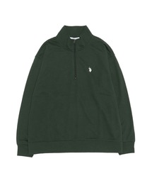 U.S. POLO ASSN. / ユーエスポロアッスン 別注 コラボ オーバーサイズ ハーフジップ 裏毛 スウェット トレーナー
