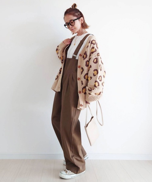 CORNERS（コーナーズ）の「CORNERS by yui ハイウエストツイルサロペット（サロペット/オーバーオール・レディース・ブラック/ブラウン/ベージュ/オフホワイト/チェック/カーキ/ベージュ系その他・M/L）」の16枚目の写真